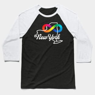 New York Autism Acceptance Baseball T-Shirt